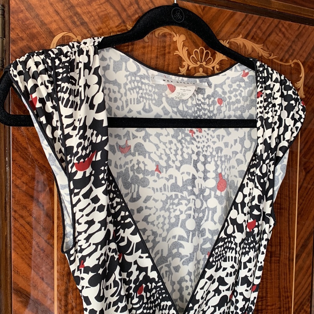 Max Studio Patterned Wrap Dress Xs - image 2